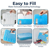 Kona Blue Ice Large Ice Packs for Coolers - Long Lasting Design - Refreezable Reusable Cooler Ice Pack (2)