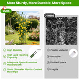 2 Pack Garden Obelisk Trellis for Climbing Plants, 71" Rustproof Metal Tower Plant Support Cages, Rose Trellis for Tomato Potted Flowers Vegetables Vines, Indoor Outdoor Garden Patio