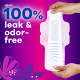 Always Radiant Feminine Pads for Women, Flexfoam Pads with Wings, Size 5, Extra Heavy Overnight Absorbency, Lightly Scented, 54 Count (Packaging May Vary)