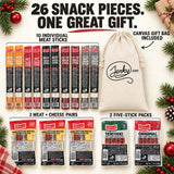 Jerky.com 26pc Meat Sticks Jerky Variety Pack - Beef Jerky Gifts for Men