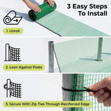 Tilvex 6.6x100ft Plastic Mesh Fencing,0.4in Mesh Deer Fence