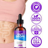 (3 Pack) Gut Drops - Official Gutdrop Supplement Premium Formula, Gutdrops All Natural Liquid Support Advanced Formula Healthy Drops Reviews, Gutdrops Healthy Gut Support, 3 Bottles for 3 Months