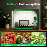 VIVOSUN Clone Tent Kit 24" x 16" x 20", with T5 Full-Spectrum Grow Light, Seed Starter Tray, Heat Mat, AeroStream U075 Humidifier, and AeroWave D4 Clip Fan, for Indoor Plant Germination, Cloning