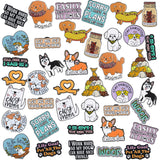 CraftyDream 40 Pcs Dog Enamel Pins for Backpacks Funny Pet Dog Lapel Pins