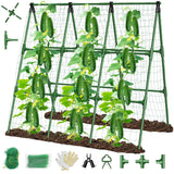MQHUAYU 51"x 53" Cucumber Trellis for Raised Bed,Adjust A-Frame Trellis