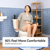 TUSHY Fresh Ultra-Slim Starter Bidet Attachment for Toilet | Non-Electric, Adjustable Water Pressure, Cool Water Rear Wash, Self-Cleaning | Fits Elongated & Round Toilets, Easy 10 Min Install, Bamboo