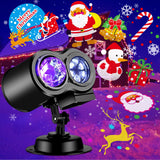 Brighter Christmas Projector Lights Outdoor,2025 Upgrade Holiday Projectors with 19HD Slides (Ocean Wave & Patterns), Weatherproof Christmas,Halloween Projector,Christmas Decorations for Light Show