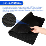 Nuanchu 20 Pack Urinal Mats for Men, Non-Slip Urinal Floor Mats for Commercial Use, Highly Absorbent, Bathroom Floor Pads for Men's Restroom (Black)