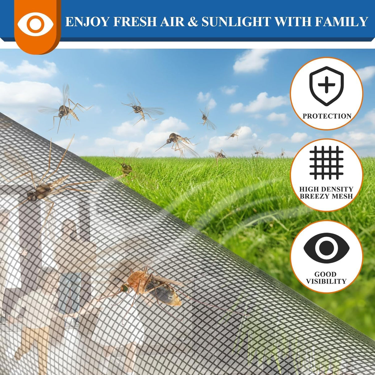 Customizable Pet Proof Window Screen Replacement White, Best Vinyl Coated Polyester Dog Cat Resistant Heavy Duty, Mesh Net Netting Curtain Wire Good Repair for Patio/Porch/Sliding/DIY/Big Pets Owners
