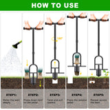 Lifeswell Long Handled Bulb Planter Tool with Rubber Grip