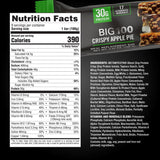 MET-Rx Big 100 Colossal Protein Bars, Crispy Apple Pie Meal Replacement Bars, 9 Count