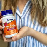 NOW Foods Supplements, MK-7 Plus with K1 & MK-4, Supports Bone Health*, 90 Veg Capsules