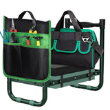 Walensee Garden Kneeler and Seat, Foldable Heavy Duty Garden Stool with Soft Kneeling Pad & Tool Pouch, Easy Stand Up Gardening Bench for Seniors, Women & Men, No Assembly Gardening Gift for Mom Dad