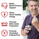 Force Factor Total Beets Blood Pressure Support Beet Root Capsules, 1800mg Organic Beet Root Powder Beet Supplement with Hawthorn Berry to Support Circulation and Blood Flow, 90 Vegetable Capsules