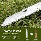 PrunePro® Folding Pruning Saw, 9.5 Inch Super Sharp SK5 Triple-Cut Blade, 3 Adjustable Cutting Angles, Ergonomic Non-Slip Grip, Lightweight, Portable Hand Saw for Tree Trimming, Camping, Gardening
