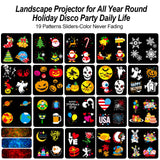 Brighter Christmas Projector Lights Outdoor,2025 Upgrade Holiday Projectors with 19HD Slides (Ocean Wave & Patterns), Weatherproof Christmas,Halloween Projector,Christmas Decorations for Light Show