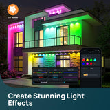 Linkind Permanent Outdoor Lights HP5,Smart AI RGBTW 100ft Christmas Lights, 85 Scenes Modes for Daily Holiday Halloween Decorations,IP67 Waterproof, Compatible with Alexa,Google Assistant