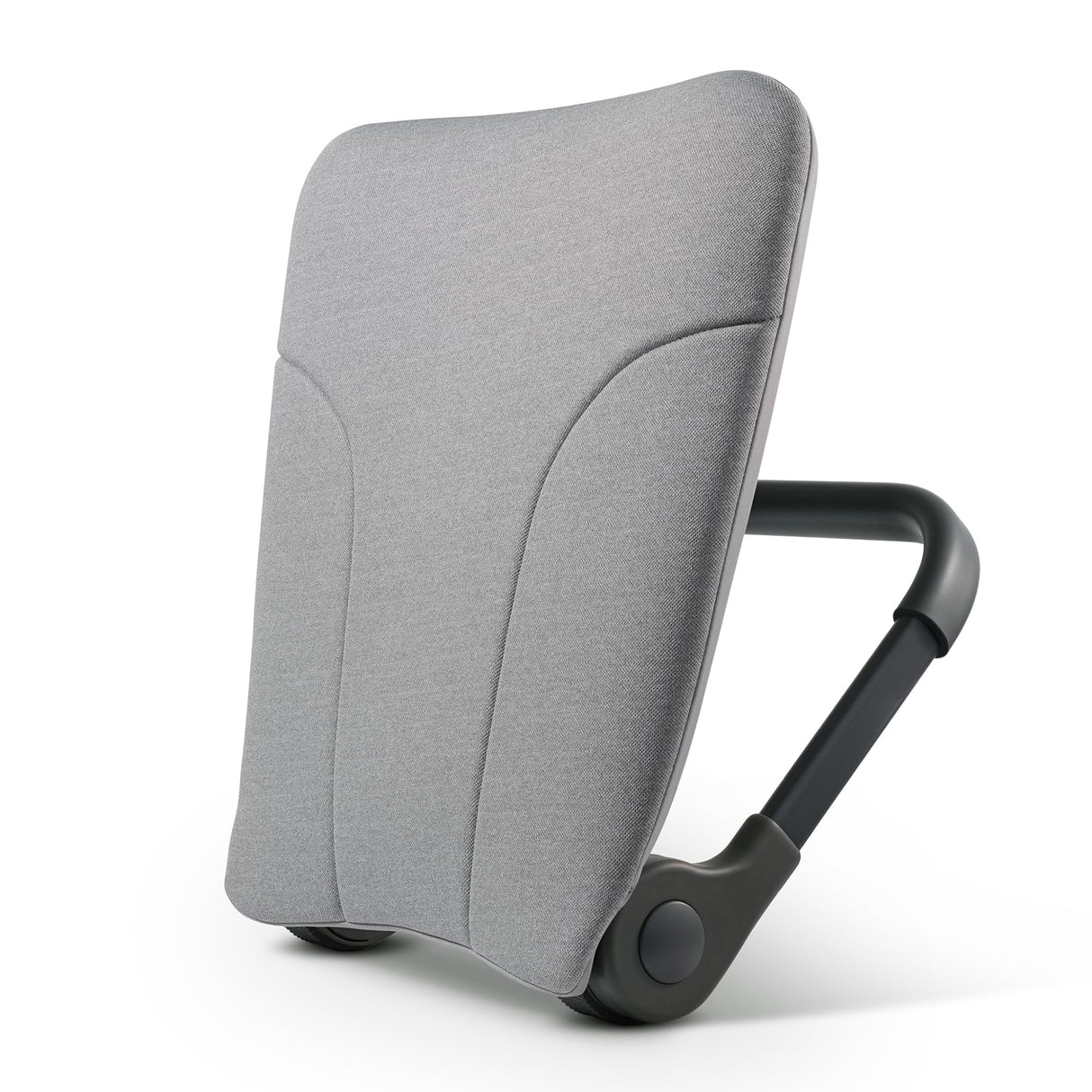 READY ROCKER Deluxe Slate | Adjustable Ergonomic Portable Rocker | Back Pain Relief & Relaxation | Black Rocker & Deluxe Cover | Back & Lumbar Support for Chair | Lightweight & Portable | 3.0 Model