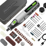 PHALANX Rotary Tool - 4V Cordless Rotary Tool Kit Accessories 80 PCS 2500mAh Battery, Preset 5 Speed Adjustment Grinder Tool for Cutting Sanding Carving Polishing Engraver DIY Crafts(R4-Standard)