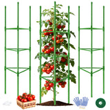 WAENLIR 3 Pack Tomato Cages for Garden, Up to 51 Inch Tomato Trellis for Raised Garden Bed, Plant Stakes for Pots, Durable Tomato Plant Support Garden Stakes for Climbing Plants