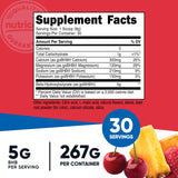 Nutricost BHB Salts Drink Mix (30 Servings, Fruit Punch Flavored) (5G BHB Per Serving) - 0G Total Sugars, Vegetarian Product