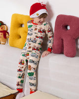 Bamboo Viscose Toddler Christmas Pajamas Boys Girls Kids Baby 2pcs Long-Sleeve Pyjamas Set 3-4T Snug fit Sleepwear Pjs