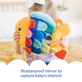 Melissa & Doug K’s Kids, Flip Fish Stuffed Animal, Soft Baby Book, Multi-Textured Squeaking & Crinkling Infant Sensory Toys for Babies with Baby Mirror, Tummy Time Toys for Infants Ages 0–9 Months