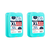 Cool Coolers by Fit + Fresh Slim Compact Reusable XL Ice Pack, Perfect for Lunch Boxes, Coolers, and Beach Bags, 8 Pack, Green