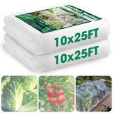Unves 2 Pack 10x25 FT Garden Netting, Bird Netting for Garden Protection
