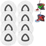 O-Ceda Easy Wrin Spin Mop Replacement - 8 Pack Microfiber Spin Mop Heads, Easy Cleaning Refills