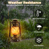 2 Pack Bronze Vintage 4 Modes Rechargeable Lanterns with Remote Control