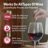 PureWine The Wand Wine Purifier, Removes Histamines & Sulfites - 8 Wands