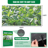 10 X 50 FT Breathable Garden Mesh Netting Pest Barrier for Raised Beds
