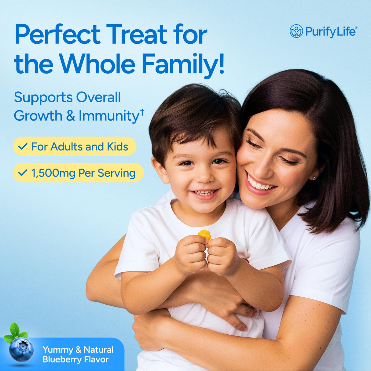 Sugar-Free Colostrum Gummies (1500mg) Bovine Colostrum for Humans, Grass-Fed Supplement for Gut Health, Leaky Gut Repair, Immune Support, Skin Health - 35% IgG Per Serving