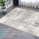 Kuyal Office Chair Mat for Hardwood Floor, 48 x 60 inches Computer Gaming Chair Mat, Low Pile Carpet Desk Chair Mat, Anti-Slip Floor Mats Wood/Tile Protection Mat(48'' x 60'', Modern Gray)