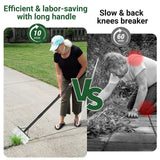 Garden Flat Shovel Scraper, Multifunctional Garden Cleaning Shovel with 59 Inch Long Handle, Heavy Duty Outdoor Floor Scraper for Weed Cleaning,Trenching,Edging and Removing Snow,Ice,Weeds,Dirty,Moss