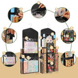 EXLIFBAG Wrapping Paper Storage, Double-Sided Hanging Storage, Black