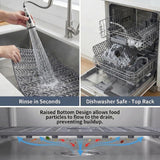 AWOKE Sink Protectors for Kitchen Sink - 26"x 14" Sink Mat - Heat-resistant Easy-clean Silicone Sink Mat - for Protection of Stainless Steel Sink - with Center Drain (Grey),Kitchen Sink Accessories