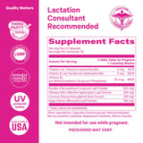 Pink Stork No Flow: Dry Up Breast Milk Supply with Sage, Parsley, and B Vitamins, Postpartum Essentials for Women to Stop Breastfeeding and Decrease Milk Production, 60 Capsules