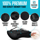 FORTEM Office Chair Cushion and Back Support for Office Chair, Lumbar Support Pillow, Memory Foam, Non Slip Sitting and Back Rest for Gaming, Car Seat Cushion, Chair Pad