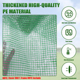 Walk-in Greenhouse Replacement Cover with Roll-Up Zipper Door, 56×56×76 inch PE Greenhouse Cover Protect Outdoor Gardening Plants from Cold Frost，Waterproof and UV Resistant(Frame Not Include)