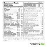 Natures Plus Source of Life - 180 Tablets - Multivitamin & Mineral Supplement with Concentrated Whole Foods - Gluten Free, Vegetarian - 60 Servings