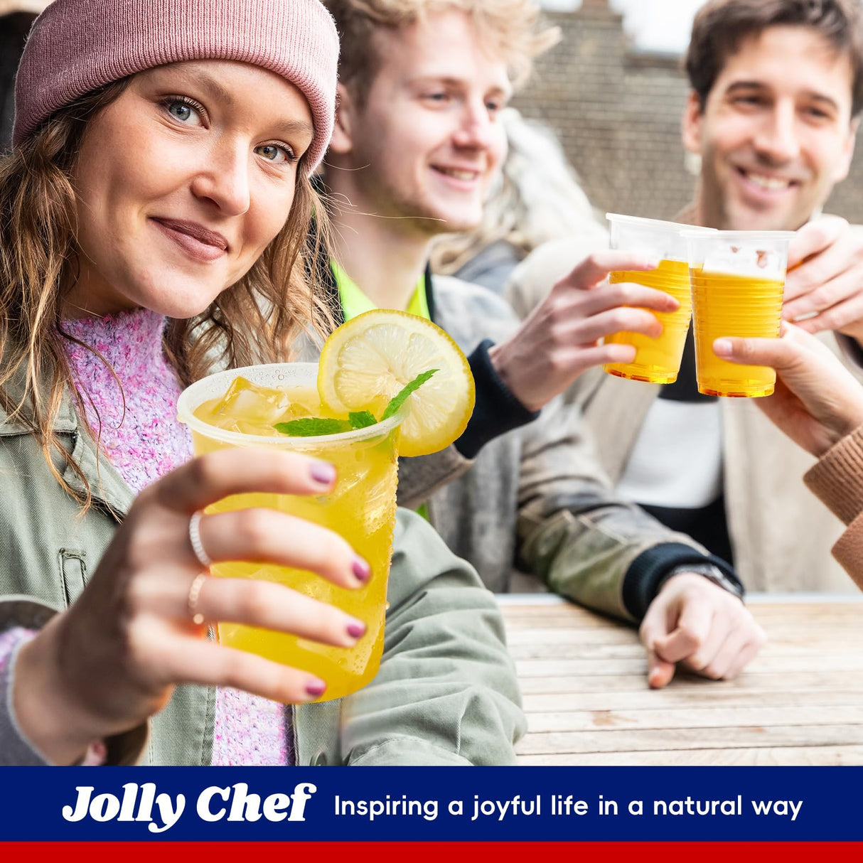 JOLLY CHEF 𝟔𝟎𝟎 𝐏𝐚𝐜𝐤 5 oz Clear Plastic Cups,5 Ounce Disposable Cups for Picnic, BBQ, Travel, Halloween, Christmas Parties and Events