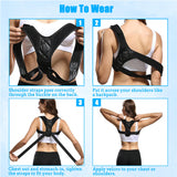 PREMIUM-FUSION Back Brace Posture Corrector for Women and Men - Invisible & Mesh Breathable Upper Back Brace - Adjustable Back Straightener - Relieve Shoulder, Neck & Back Pain, 1 PCS