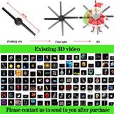 3Dhologramfan,16.5'' Holographic Fan Projector with 234 HD LED 3D Fan Holographic Projector Supports Bluetooth, WiFi, APP,42CM 3Dhologramfan Display for Retail, Exhibitions, Party, Bar, Christmas