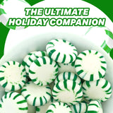 Starlight Mint Spearmint Candy - 5 Pounds Approx 415 Pieces Christmas Candy Bulk - Hard Candy Individually Wrapped - Christmas Sweets Ideal for Stocking Stuffer Candy - Bulk Candy Green Candies Old Fashioned Hard Christmas Candy - Breath Mints Bulk