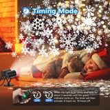 2025 Upgraded Double Head Christmas Snowflake Projector Lights Outdoor, Timing Mode, IP65 Waterproof, 360°Roating LED Christmas Lights, for Xmas Holiday Party Christmas Decoration, Indoor, Houses