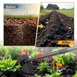 Lcokeiy Triangle Hoe, Metal Garden Hoe for Weeding Long Handle 60", Gardening Hand Hoe Garden Tool Heavy Duty for Digging, Cutting and Loosing Soil