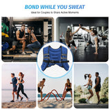 ZELUS Weighted Vest, 6lb/8lb/12lb/16lb/20lb/25lb/30lb Weight Vest with Reflective Stripe for Workout, Strength Training, Running, Fitness, Muscle Building, Weight Loss, Weightlifting, Blue(8 lb)