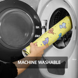 YINENN Bath and Shower Safety Mats 40x16 inch, Non Slip with Suction Cups for Bathroom Stall and Tub Floor, Extra Large and Machine Washable, Drain Holes Keep Bathtub Clean, Colored Dogs